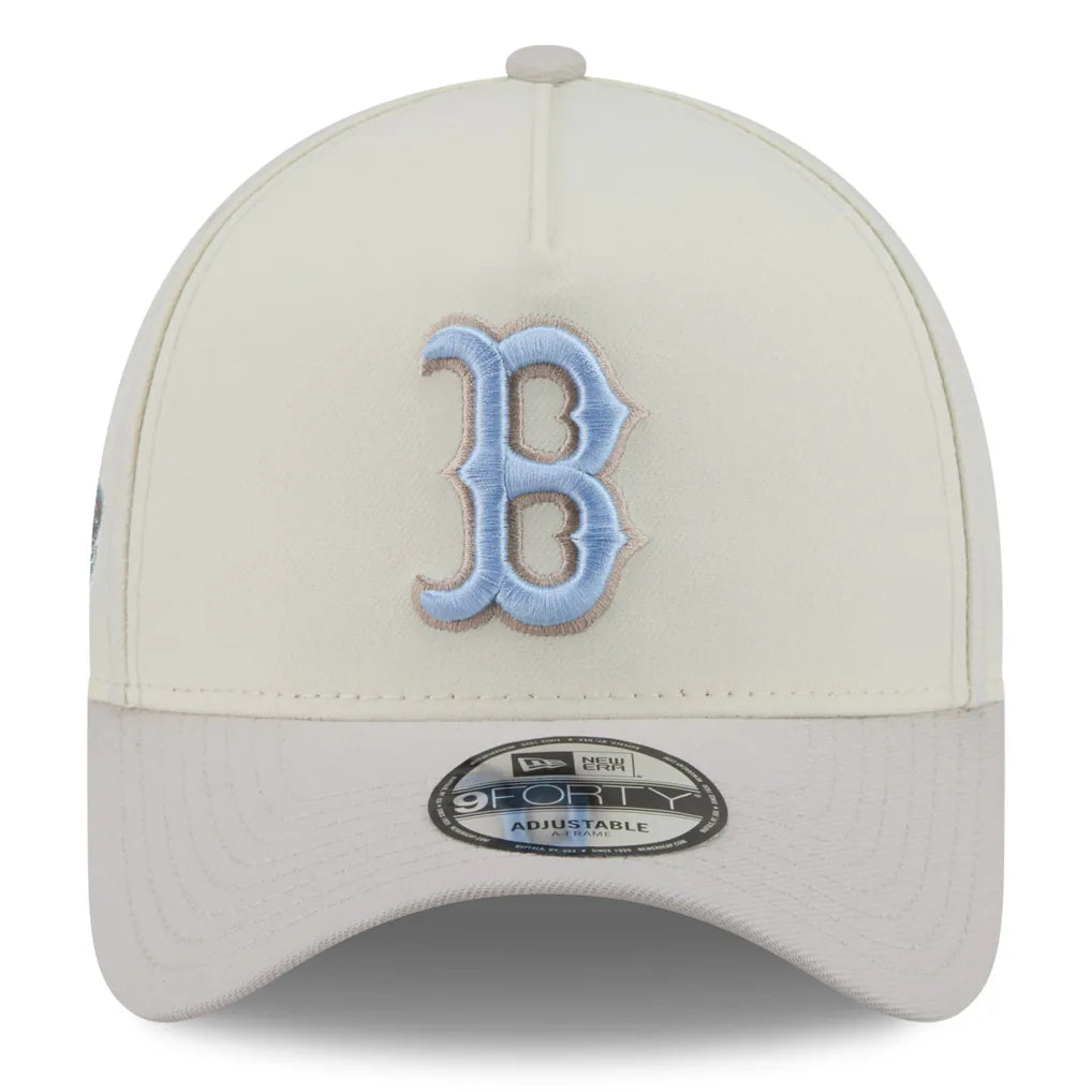 Boston Red Sox New Era Crisp Equinox World Series 9FORTY A-Frame Adjustable Hat - Natural
