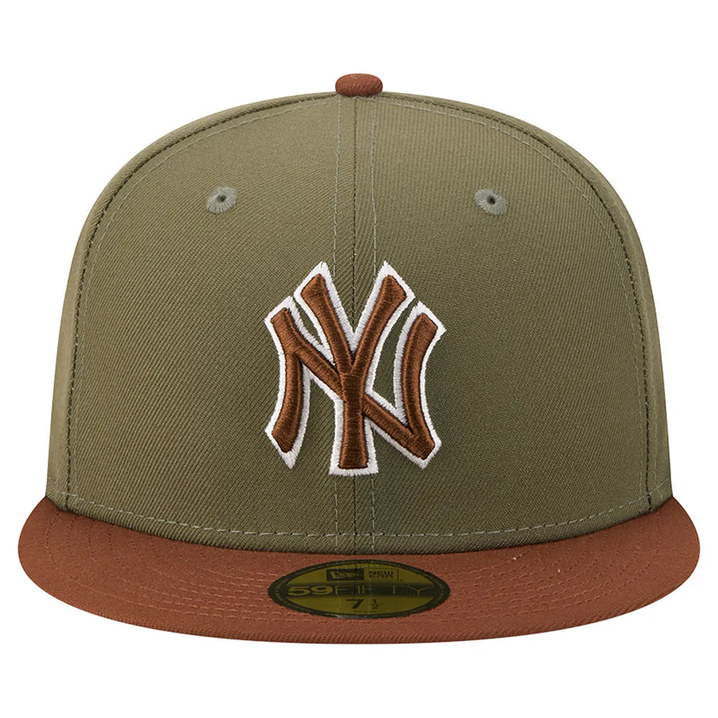 New York Yankees New Era Color Pack 59FIFTY Fitted Hat - Olive/Brown