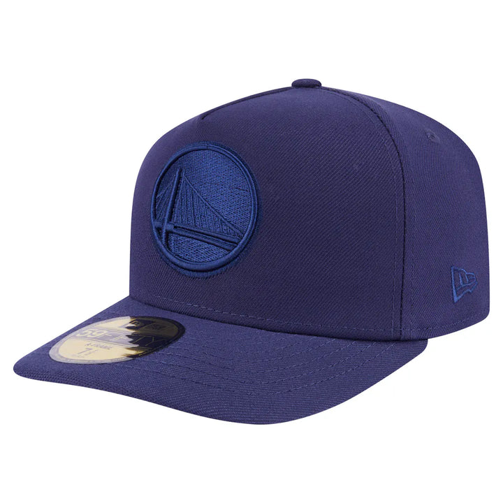 Golden State Warriors New Era Colorpack A-Frame Pinch Front 59FIFTY Fitted Hat - Navy