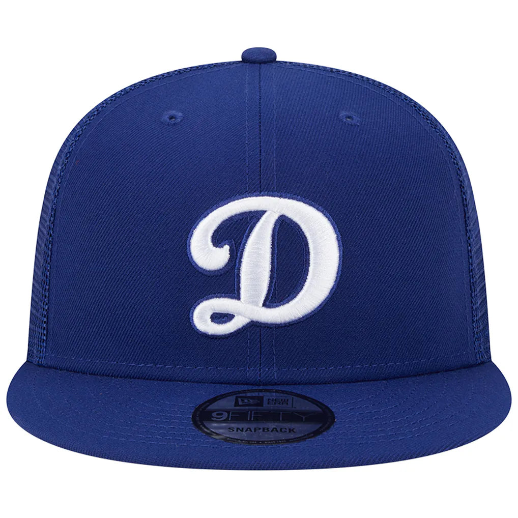 Los Angeles Dodgers New Era D Logo Team Color Trucker 9FIFTY Snapback Hat - Royal