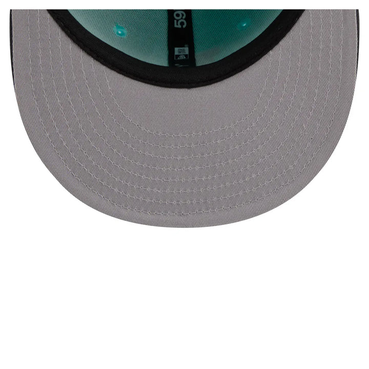 Los Angeles Dodgers New Era Two-Tone Color Pack 59FIFTY Fitted Hat - Turquoise/Charcoal