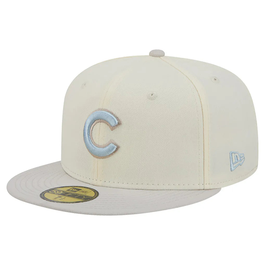 Chicago Cubs New Era Crisp Equinox World Series 59FIFTY Fitted Hat - Natural Techwosell