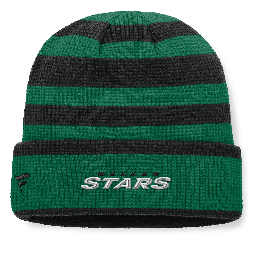 Dallas Stars Fanatics Fundamental Steady Cuffed Knit Hat - Kelly Green/Black Techwosell
