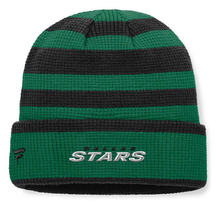 Dallas Stars Fanatics Fundamental Steady Cuffed Knit Hat - Kelly Green/Black