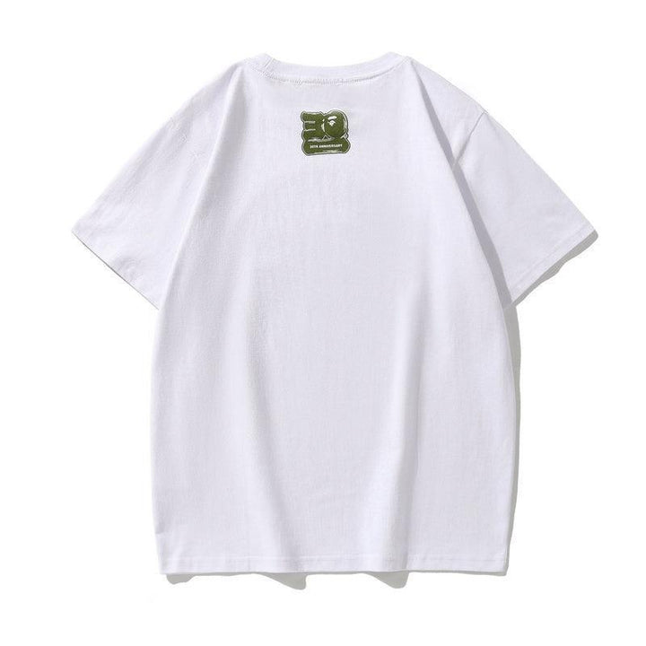 Bathing Ape White T-Shirt without Collar