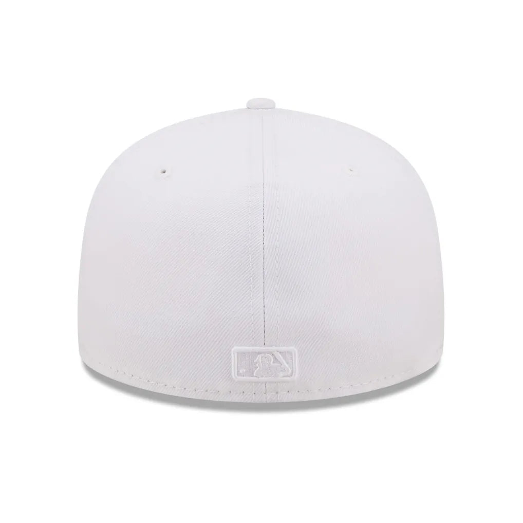 San Diego Padres New Era White on White 59FIFTY Fitted Hat