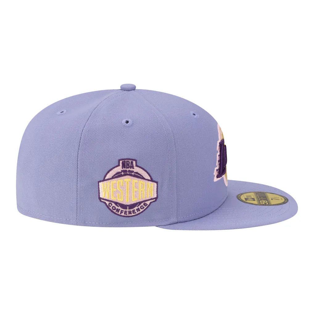 Los Angeles Lakers New Era Color Pack 59FIFTY Fitted Hat - Lavender Techwosell