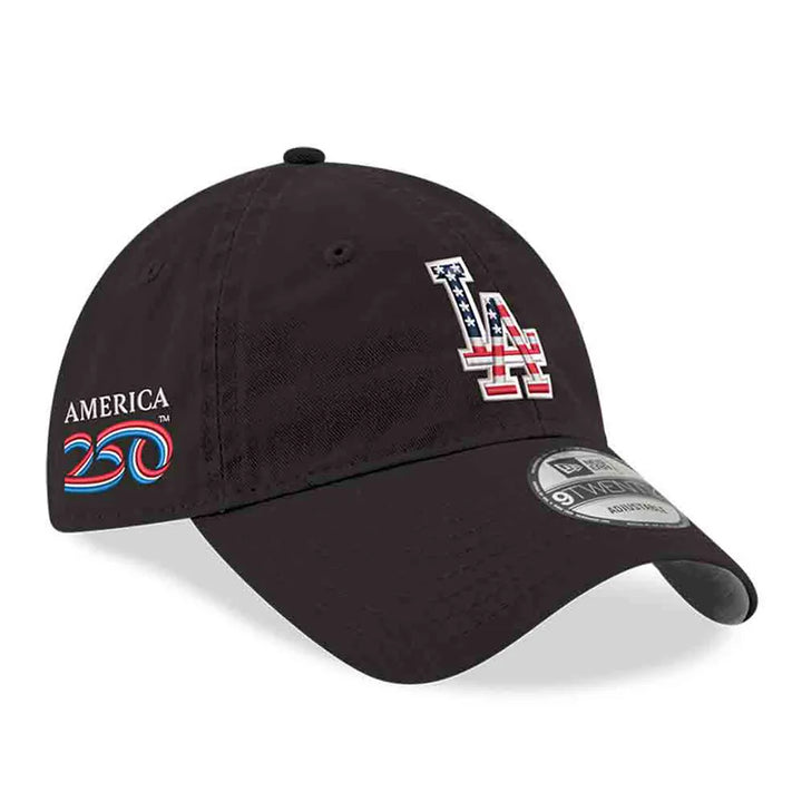 Los Angeles Dodgers New Era America 250 9TWENTY Adjustable Hat - Black