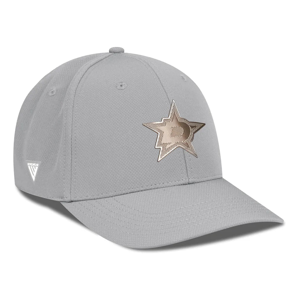 Dallas Stars Levelwear Rise Copper Insignia Flex Hat - Gray Techwosell