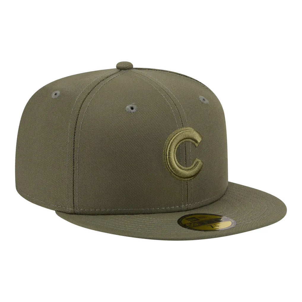 Chicago Cubs New Era Color Pack 59FIFTY Fitted Hat - Olive