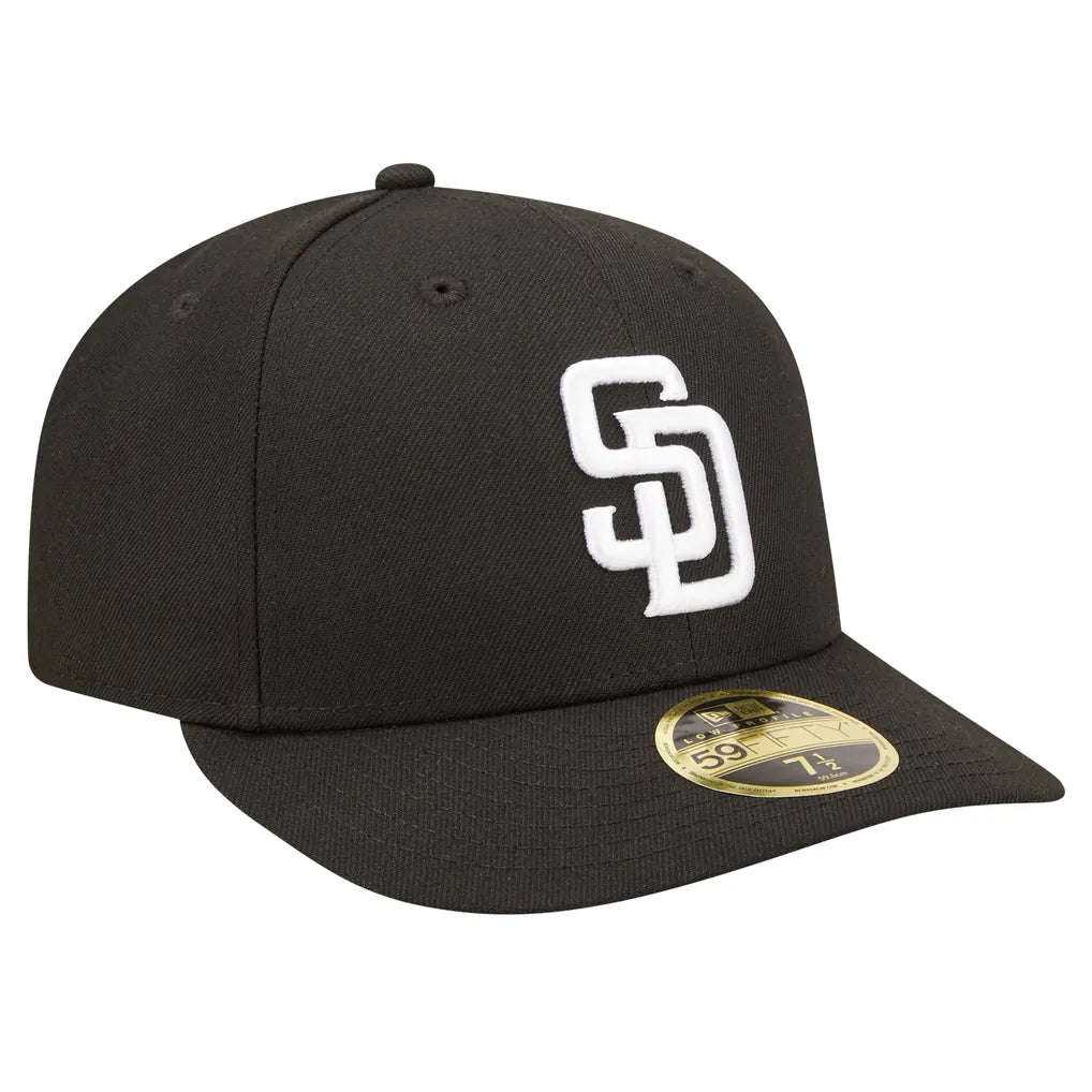 San Diego Padres New Era Low Profile 59FIFTY Fitted Hat - Black