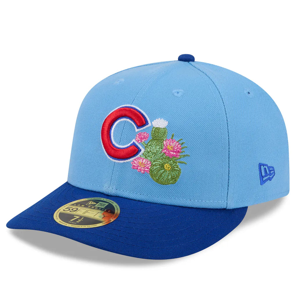Chicago Cubs New Era 2026 Spring Training Low Profile 59FIFTY Fitted Hat - Light Blue/Royal