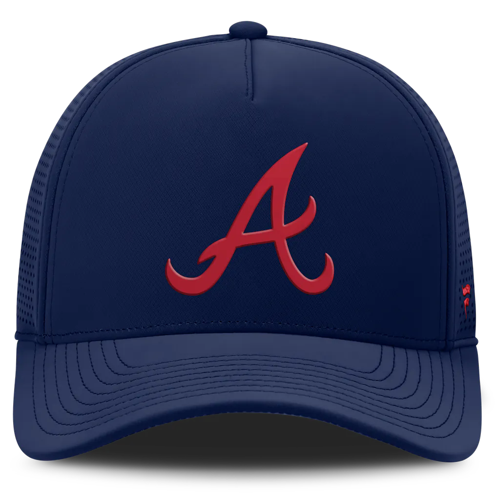 Atlanta Braves Fanatics Men's Perforated Adjustable Hat - Navy
