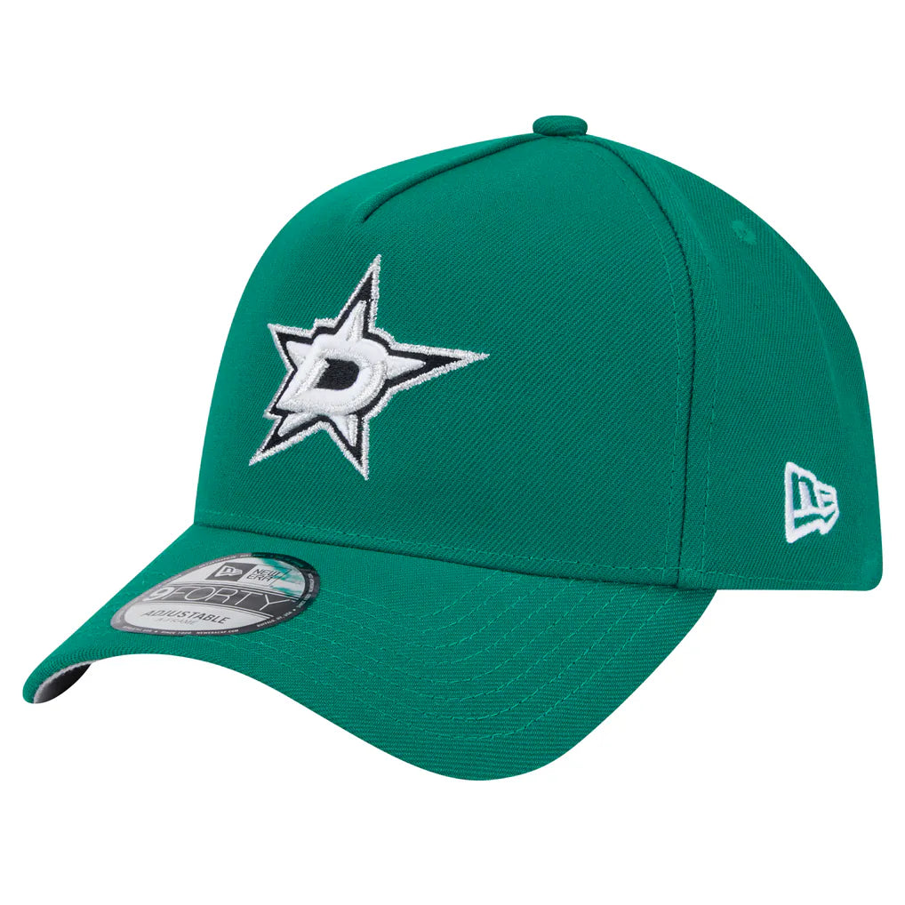 Dallas Stars New Era Core A-Frame 9FORTY Adjustable Hat - Kelly Green