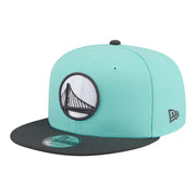 Golden State Warriors New Era Color Pack Two-Tone 9FIFTY Snapback Hat - Turquoise/Charcoal Techwosell