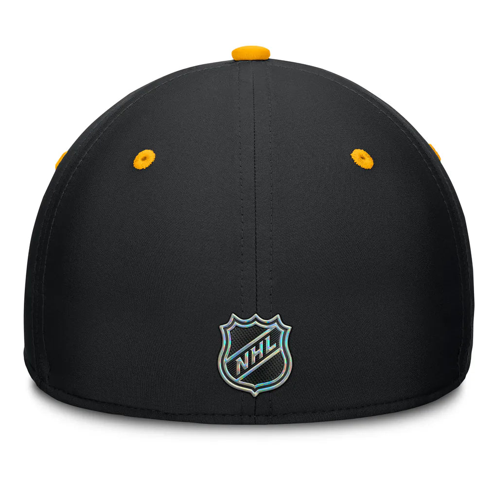 Boston Bruins Fanatics Authentic Pro Rink Stretch Hat - Black/Gold