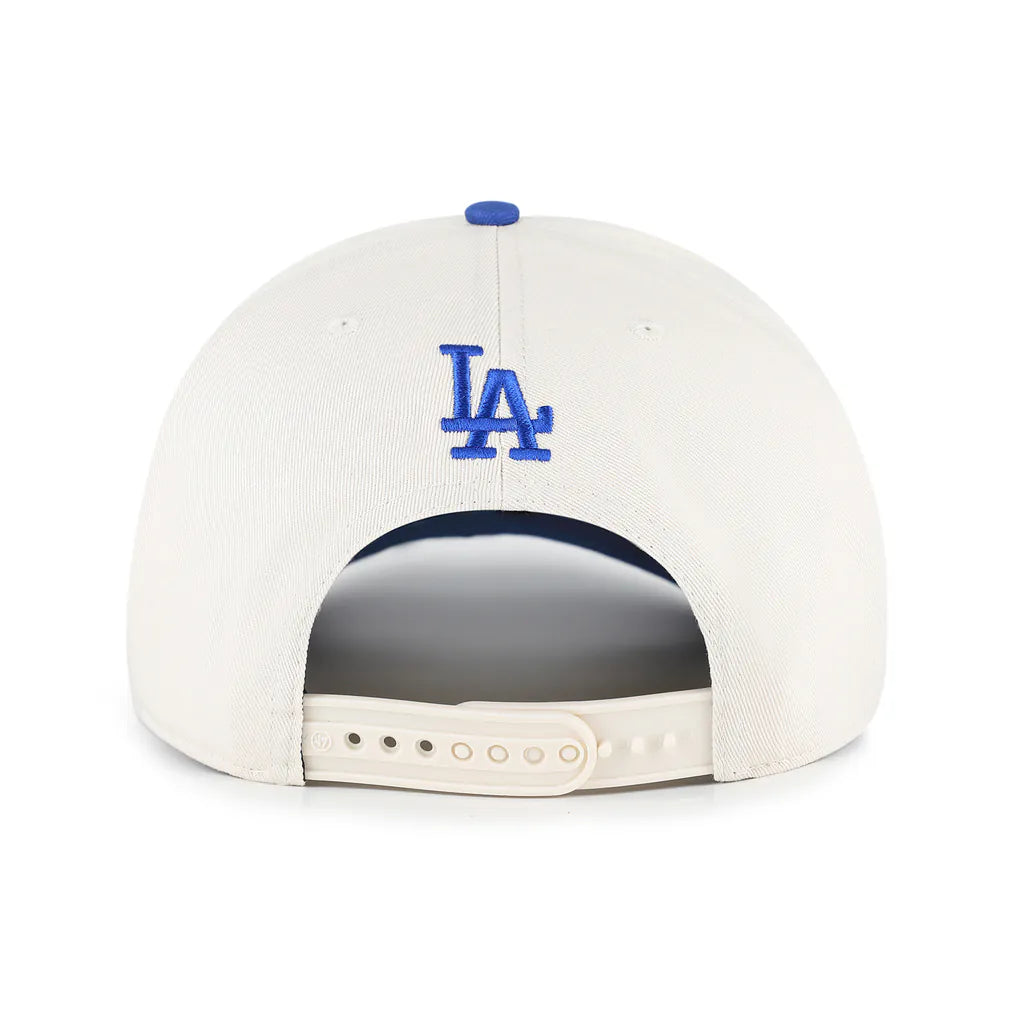 Los Angeles Dodgers '47 Unisex Rope Script Hitch Adjustable Hat - Natural/Royal Techwosell