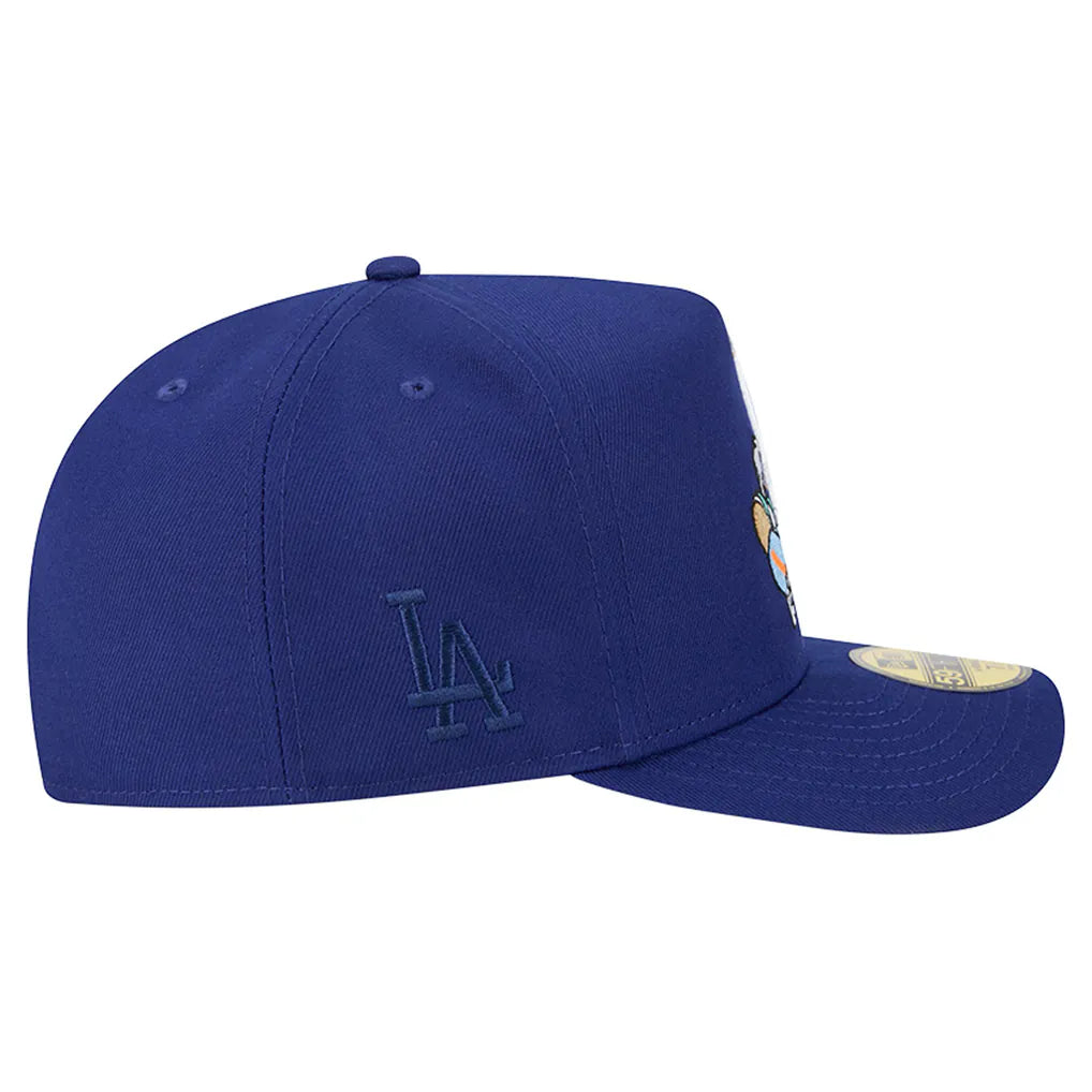 Los Angeles Dodgers New Era Cartoon A-Frame 59FIFTY Fitted Hat - Dark Blue