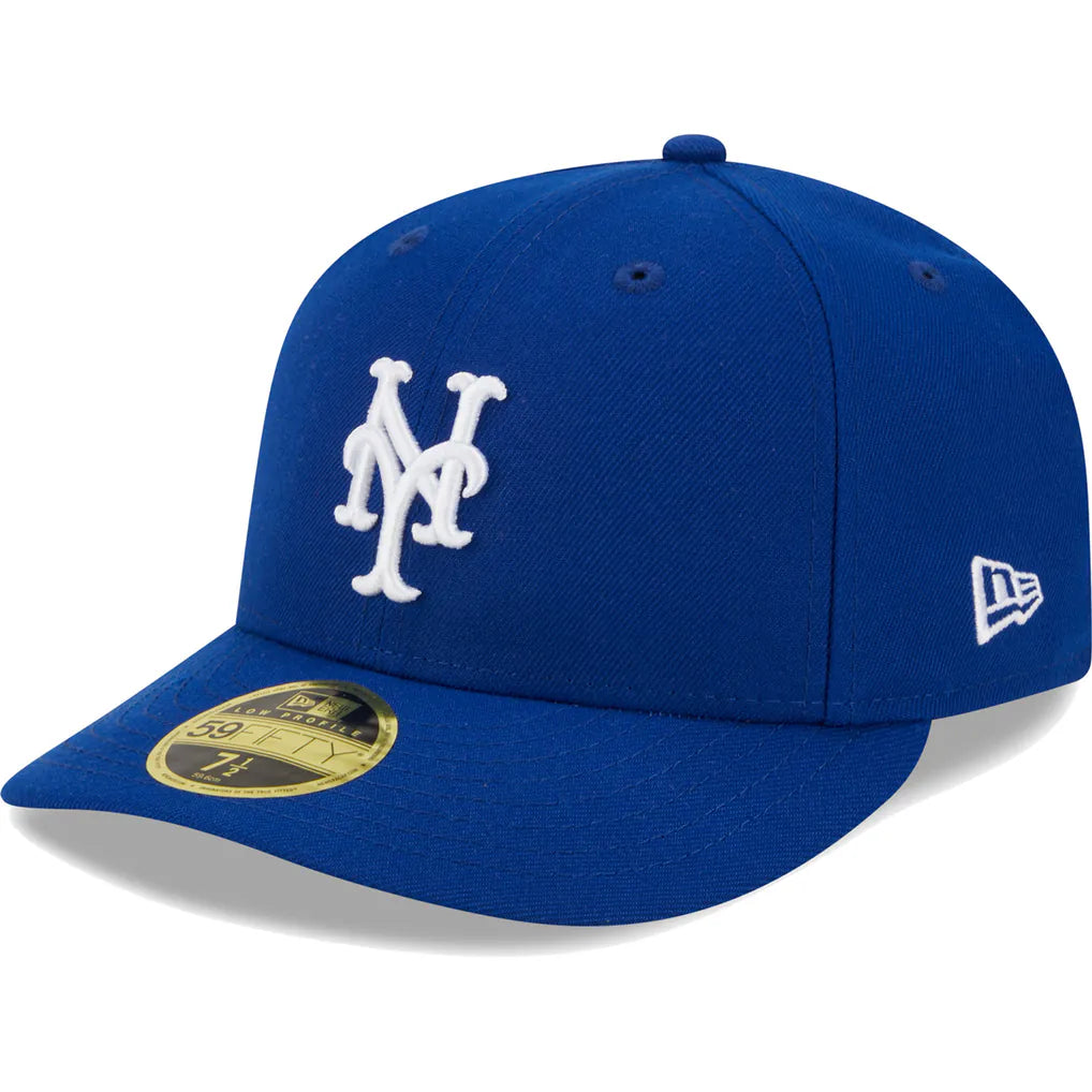 New York Mets New Era White Logo Low Profile 59FIFTY Fitted Hat - Royal Techwosell