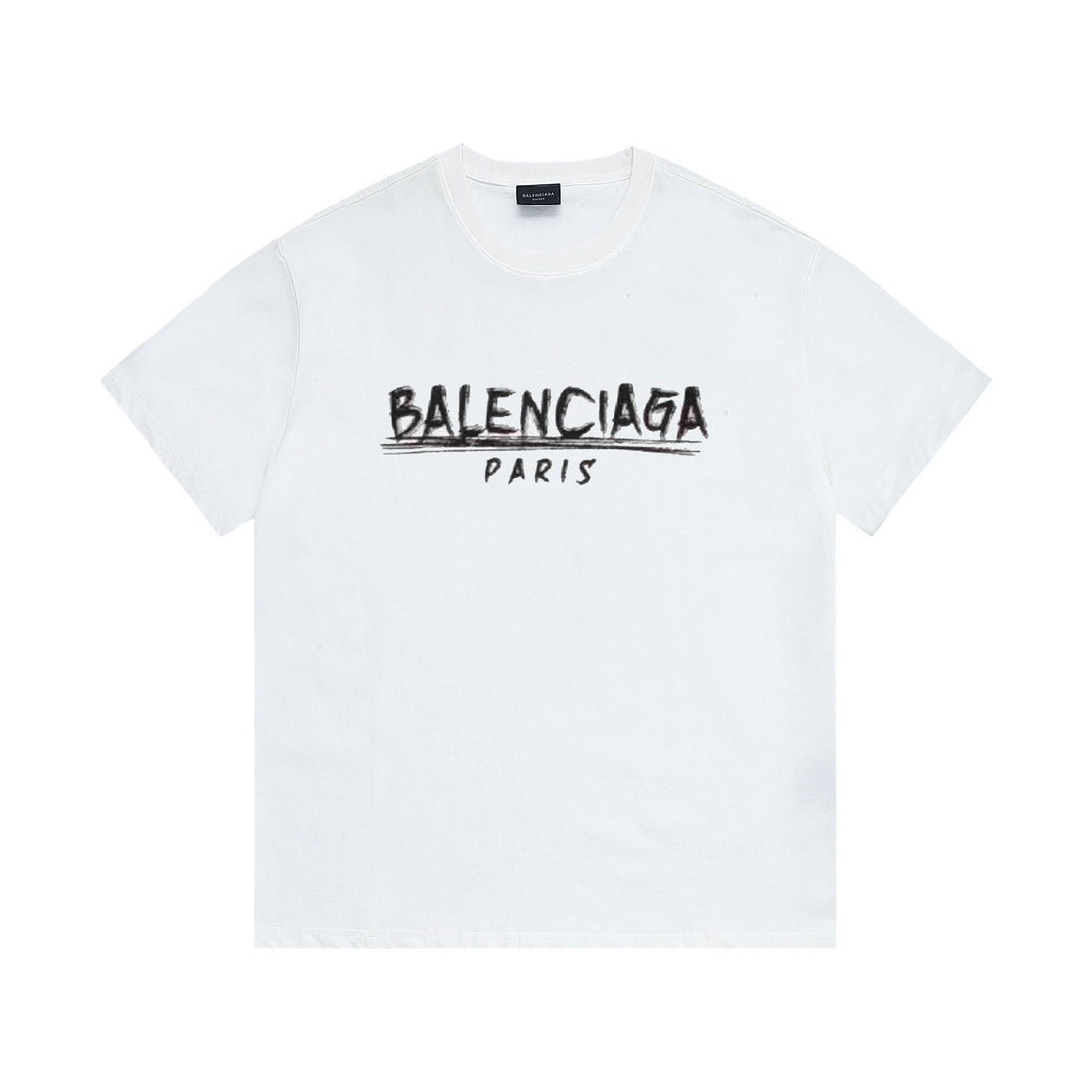 Balenciaga White T-Shirt Without Collar Techwosell
