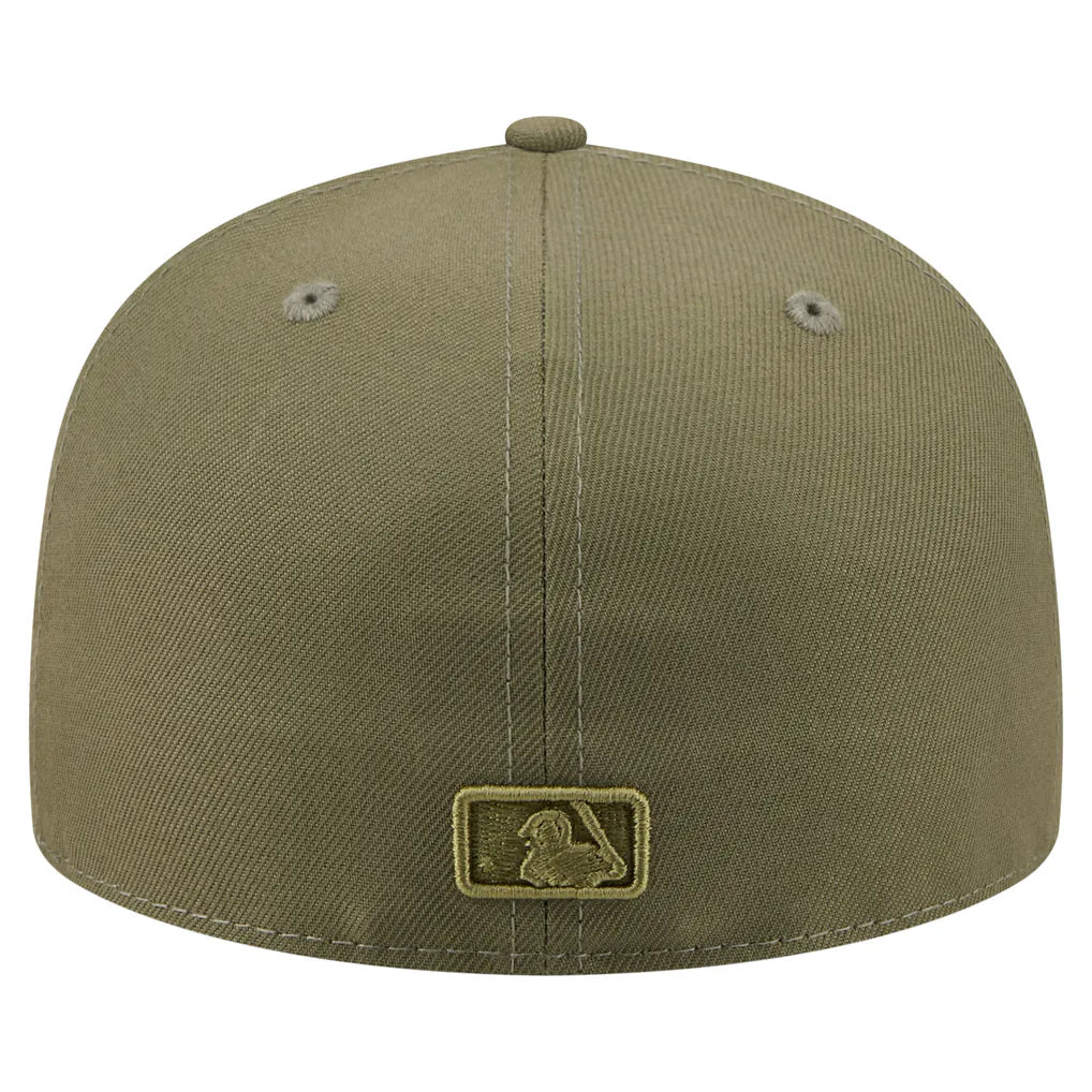 Atlanta Braves New Era Color Pack 59FIFTY Fitted Hat - Olive Techwosell