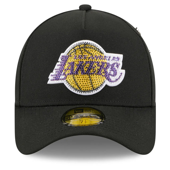 Los Angeles Lakers New Era 2026 NBA Draft On-Stage Crystal A-Frame 59FORTY Fitted Hat - Black
