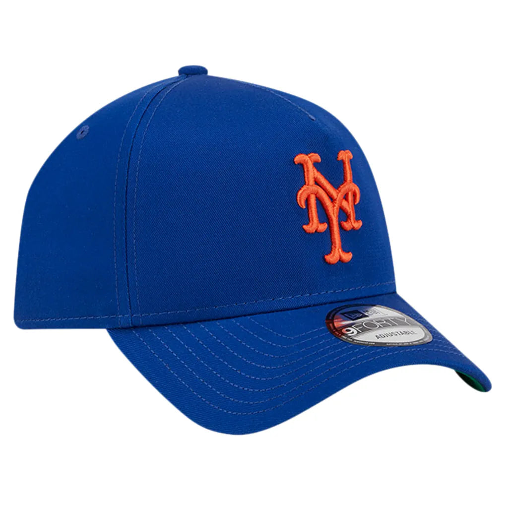 New York Mets New Era Team Color A-Frame 9FORTY Adjustable Hat - Royal