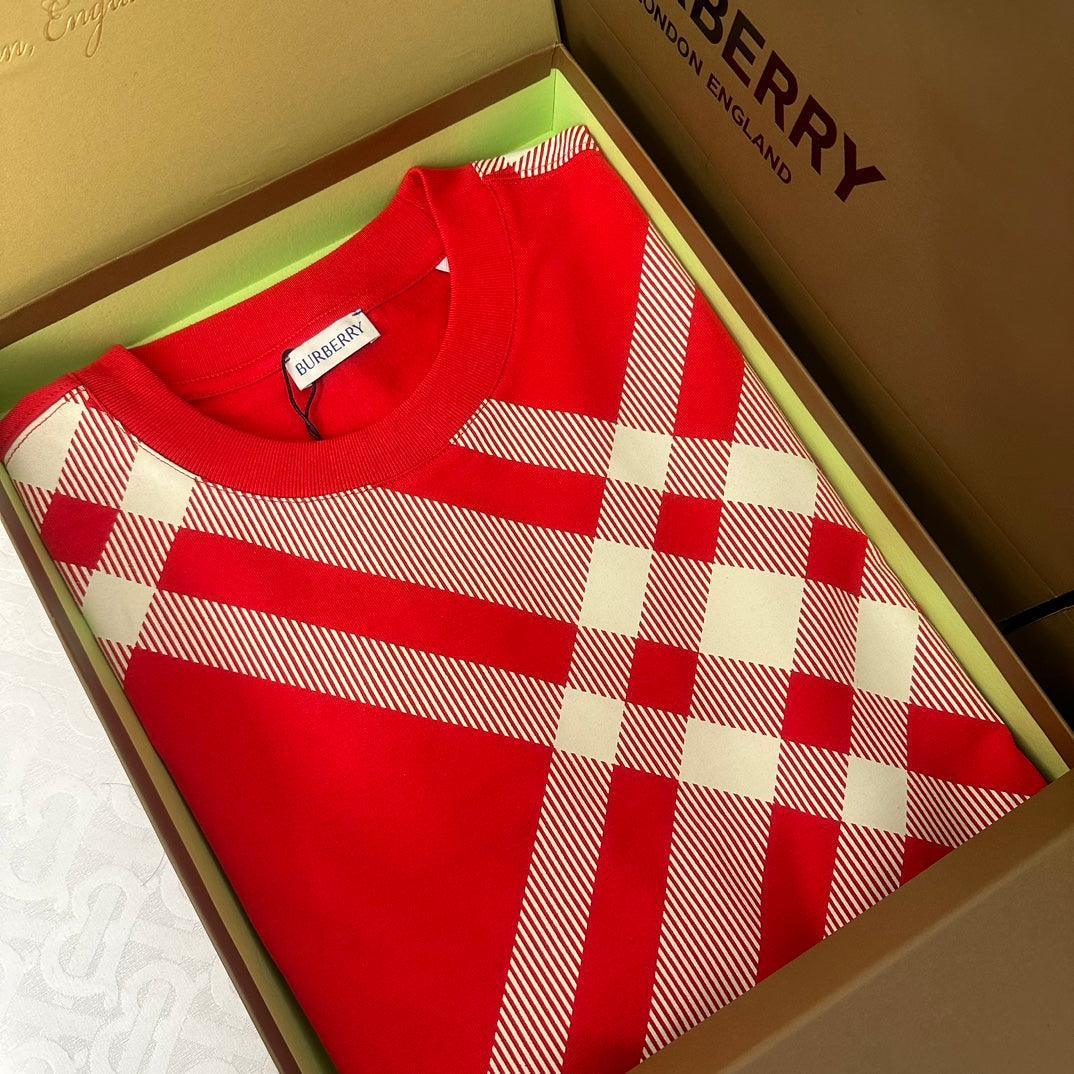 Burberry T-Shirt Without Collar 'Red'