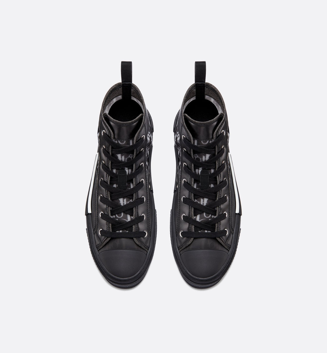 Unisex Dior Oblique Canvas High-Sneaker – White & Black Edition