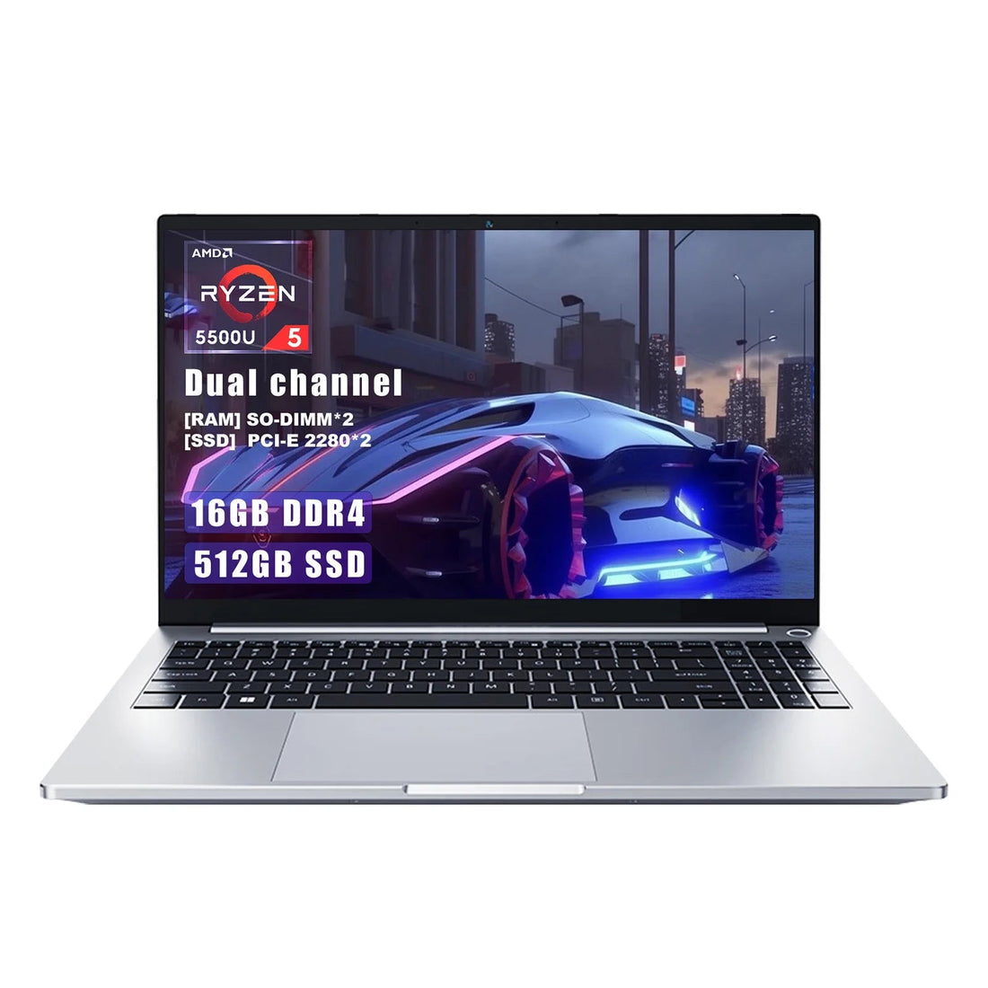 Ninkear Laptop A15/A15 Plus AMD Ryzen™ 5 5500U/7 5700U 15.6' FHD IPS 16+512G/32+1TB SSD Backlit Keyboard Fingerprint Unlock