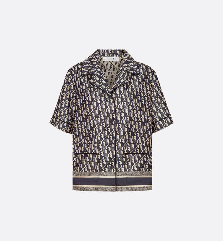 Dior Chez Moi Short-Sleeved Shirt
Blue Dior Oblique Silk Twill