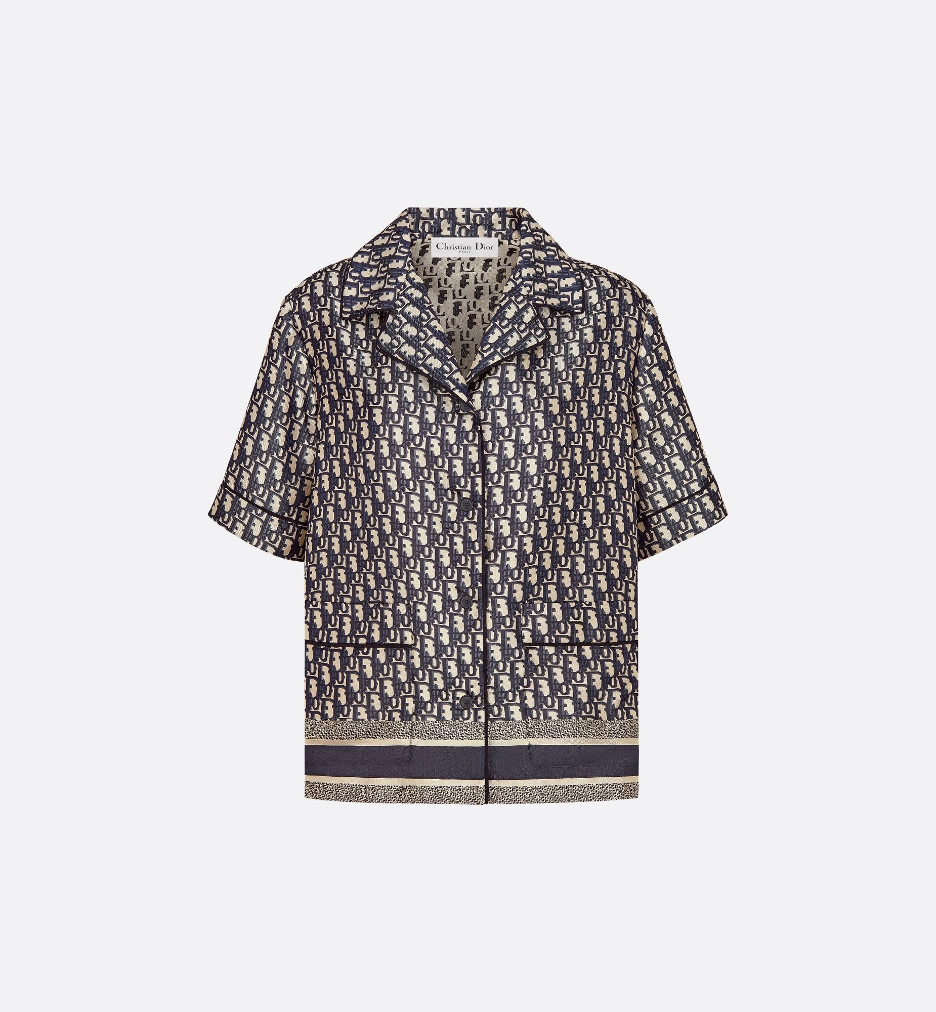 Dior Chez Moi Short-Sleeved Shirt
Blue Dior Oblique Silk Twill