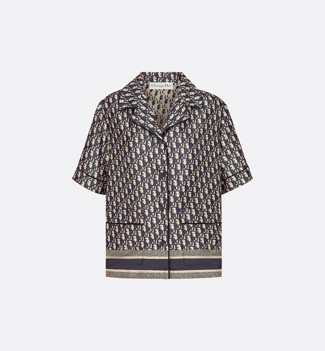 Dior Chez Moi Short-Sleeved Shirt
Blue Dior Oblique Silk Twill