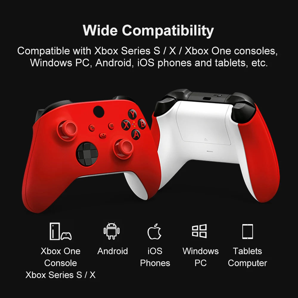 Wireless Controller for Microsoft Xbox One Series S X Gamepad Bluetooth PC Android iOS Phones