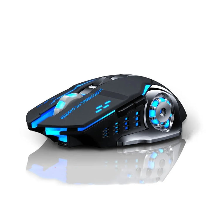 2.4G USB Wireless Bluetooth Mouse Ergonomic Silent Office Mice Rechargeable E-Sports Backlight Mouse For Computer Laptop Macbook