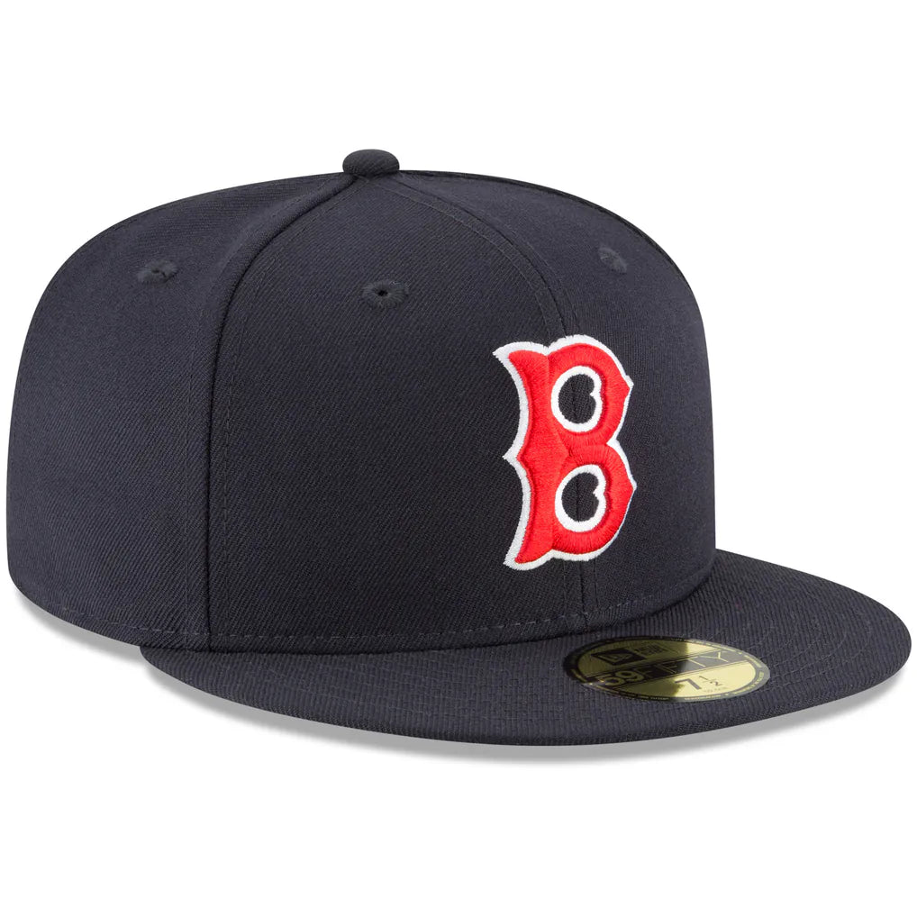Boston Red Sox New Era Cooperstown Collection Wool 59FIFTY Fitted Hat - Navy