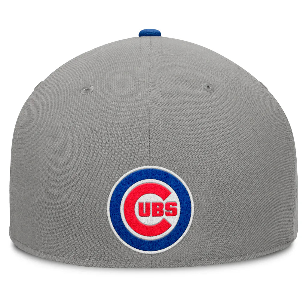 Chicago Cubs Fanatics Clubhouse Dugout Fitted Hat - Gray/Royal Techwosell