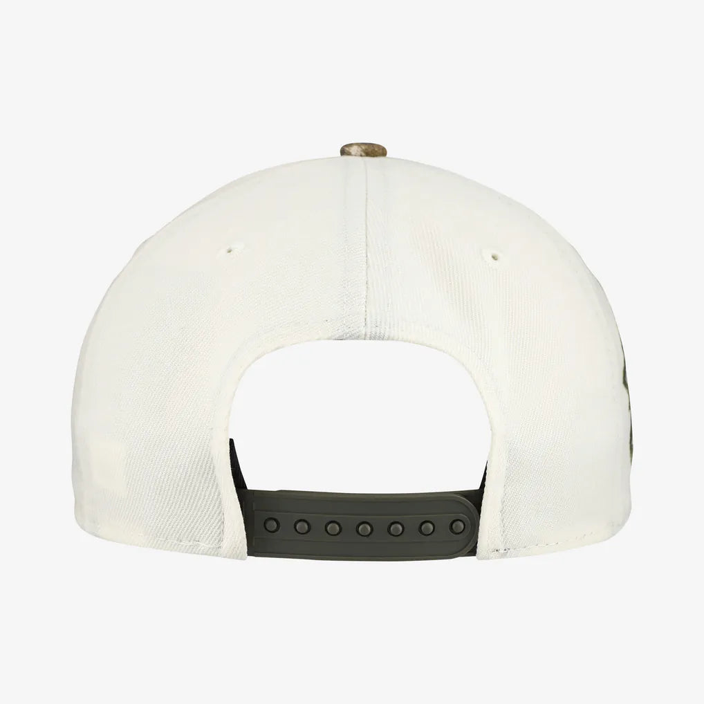 Atlanta Braves New Era 9FORTY A-Frame Adjustable Hat - Cream/Realtree Camo