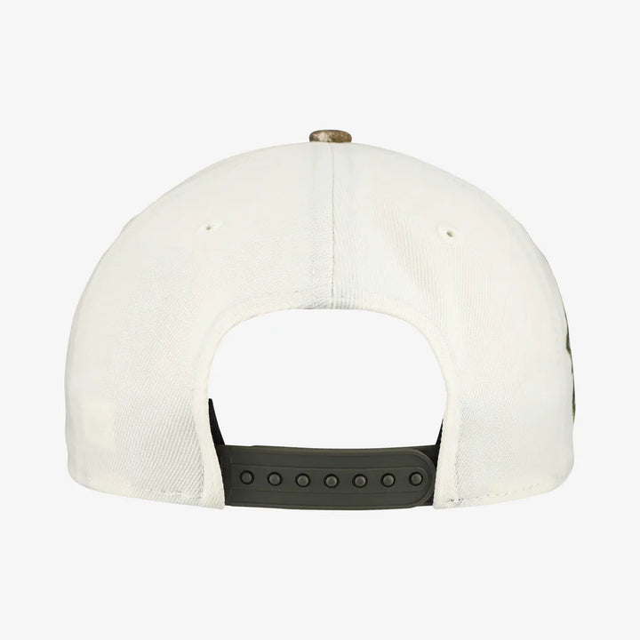Atlanta Braves New Era 9FORTY A-Frame Adjustable Hat - Cream/Realtree Camo