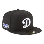 Los Angeles Dodgers New Era Blue Heaven On Earth Marquee Patch 59FIFTY Fitted Hat - Black Techwosell