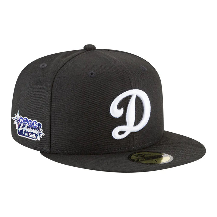 Los Angeles Dodgers New Era Blue Heaven On Earth Marquee Patch 59FIFTY Fitted Hat - Black