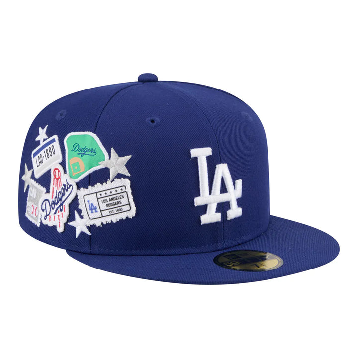 Los Angeles Dodgers New Era City Patch 59FIFTY Fitted Hat - Royal