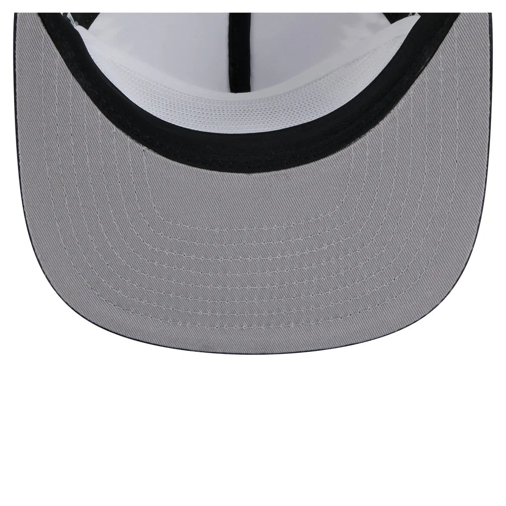Los Angeles Kings New Era Throwback V-Dye Adjustable Golfer Hat - Black/Silver
