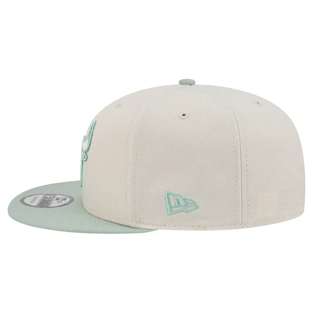 Chicago Bulls New Era Color Pack 9FIFTY Snapback Hat - Cream/Light Green