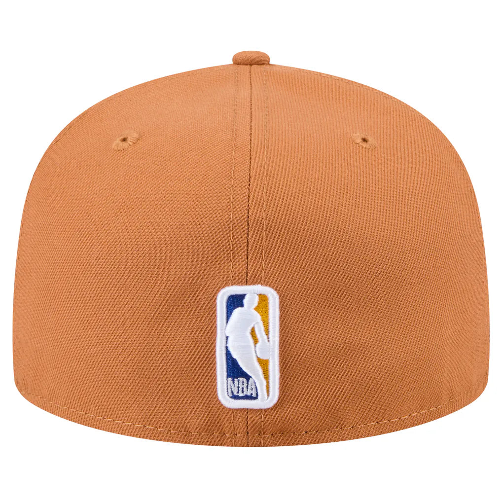 New Era Golden State Warriors Color Pack 59FIFTY Fitted Hat - Tan Techwosell