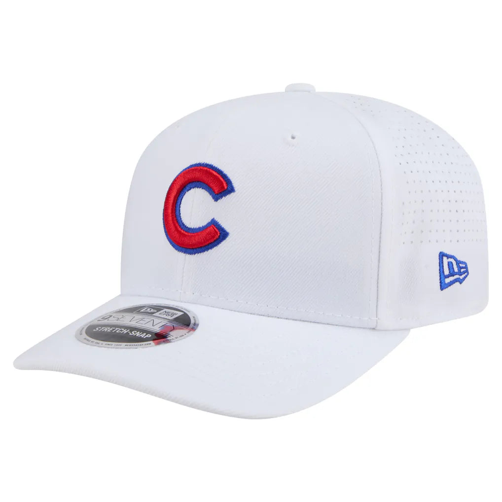 Chicago Cubs New Era COOLERA 9SEVENTY Adjustable Hat - White Techwosell