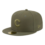Chicago Cubs New Era Color Pack 59FIFTY Fitted Hat - Olive Techwosell