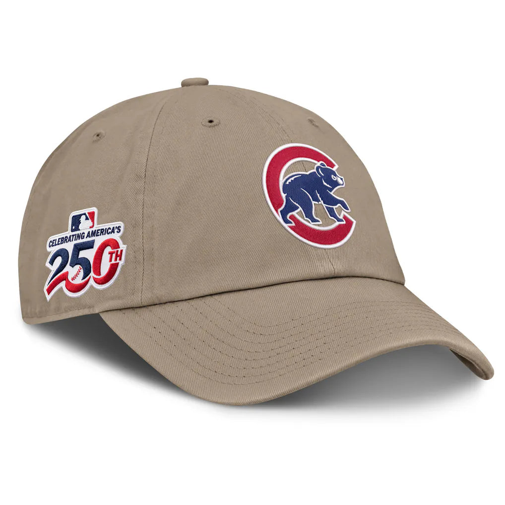 Chicago Cubs Nike Celebrating America's 250th Club Adjustable Hat - Khaki Techwosell