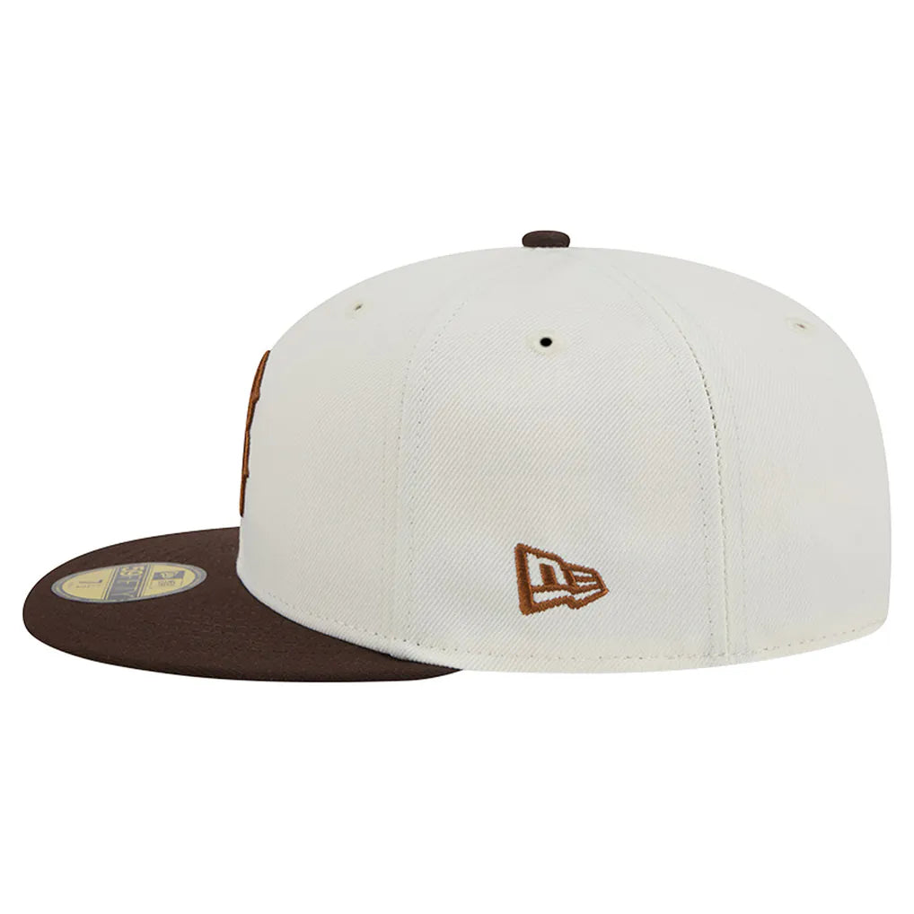 Boston Red Sox New Era Pumpkin Spice 59FIFTY Fitted Hat - Natural/Brown Techwosell