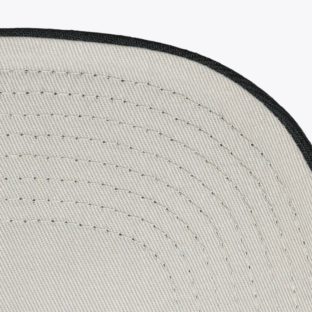 Los Angeles Dodgers Mitchell & Ness Flawless Stretch Snapback Hat - Cream/Black